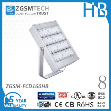 160W IP66 UL Dlc Ce RoHS Certificated LED Floodlight with 5 Years Warranty